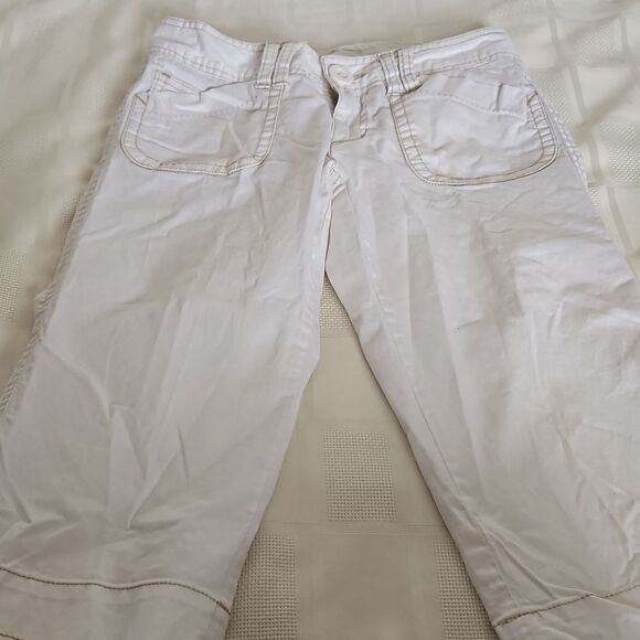 Aeropostale Cotton Capri Pants White 00 - Picture 15 of 16